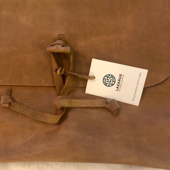 NWT🍁Lazarus🍁100% handmade leather bag - Honduras - Picture 2 of 8
